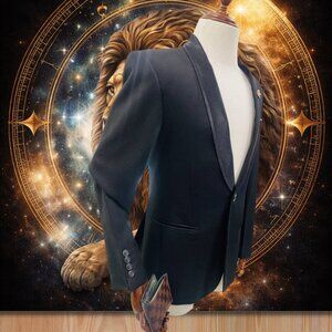 Men’s Black Blazer Jacket Size 54R Classic Formal Suit Coat Lightly Worn